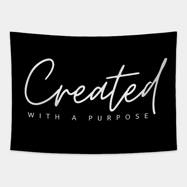 Created With A Purpose Tapestry by TheChristianStore