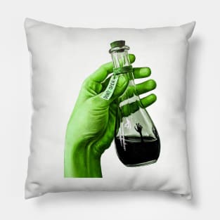 zombie resurrection potion bottle Pillow