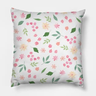 Spring Pink Florals Pillow