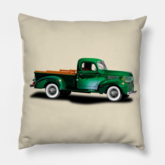 1939 Classic Pickup Truck Pillow by TheStuffInBetween