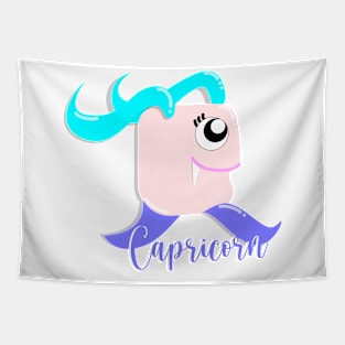 12 Zodiac Signs Astrology - Capricorn Tapestry