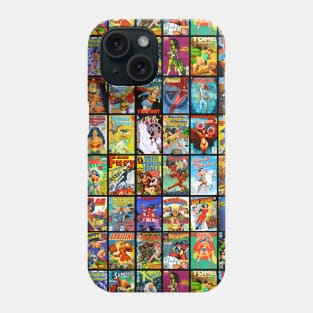 Vintage Female Superhero Comic Book Collection Mask Phone Case