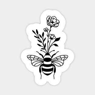 Floral bee Magnet