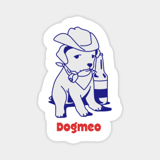 Funny t-shirt Dogmeo like a dog Romeo Meme Magnet