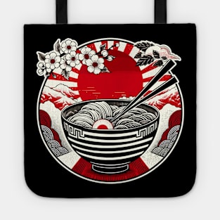 Retro Japanese Kawaii Anime Ramen Men Kids Women Funny Ramen Tote