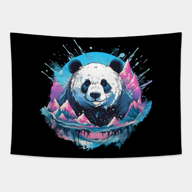 Panda Bear Tapestry by GreenMary Design