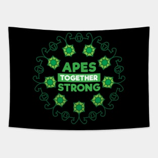 Apes Together Strong Emerald Tapestry