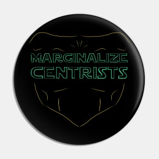 MARGINALIZE CENTRISTS Pin