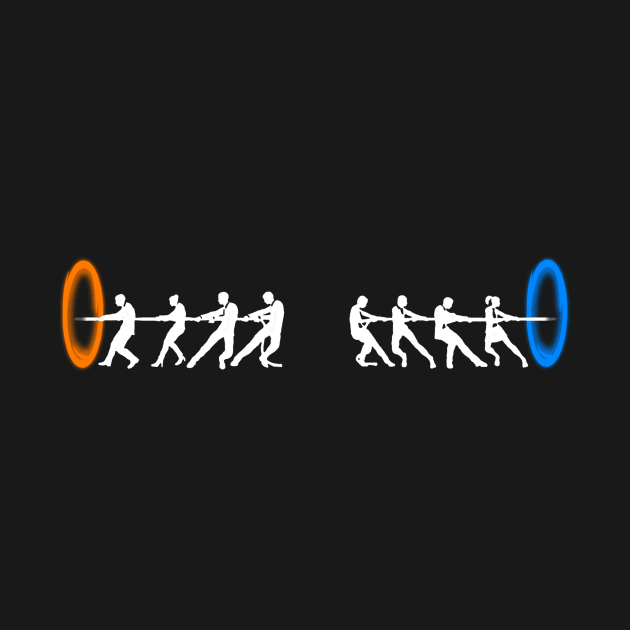 Portal Tug of War by BrotherAdam