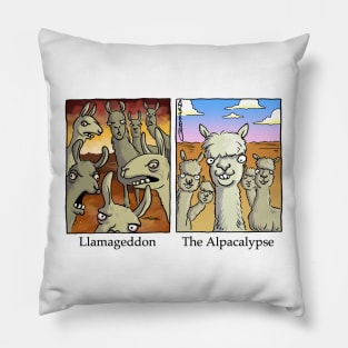 Llamageddon & the Alpacalypse Pillow