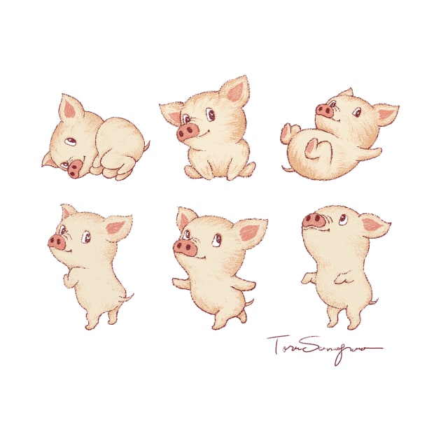 Cute Pigs by sanogawa