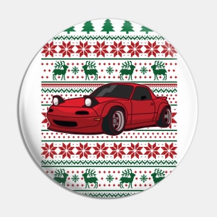 Miata Christmas Pin