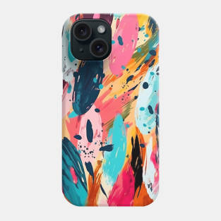 Acrylic Brush Stroke Pattern Design Phone Case