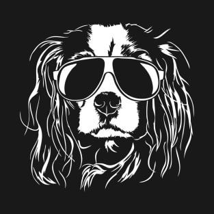 Cool Cavalier King Charles Spaniel with sunglasses T-Shirt