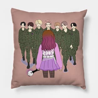 Bts coming from military Pillow