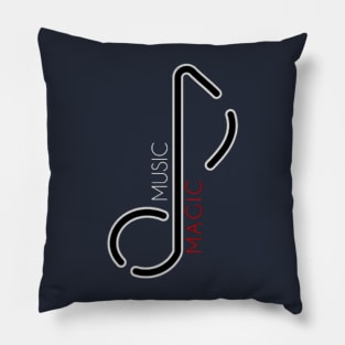 Musical note. Pillow