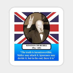 Winston Churchill Quote Magnet