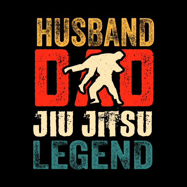 husband dad  jiu jitsu legend by TheDesignDepot