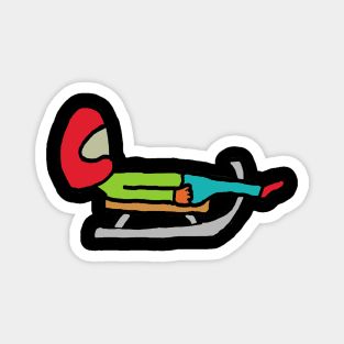 Luge Magnet