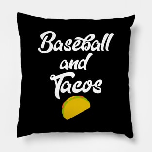 Cute Baseball And Tacos Base Ball Players Pillow