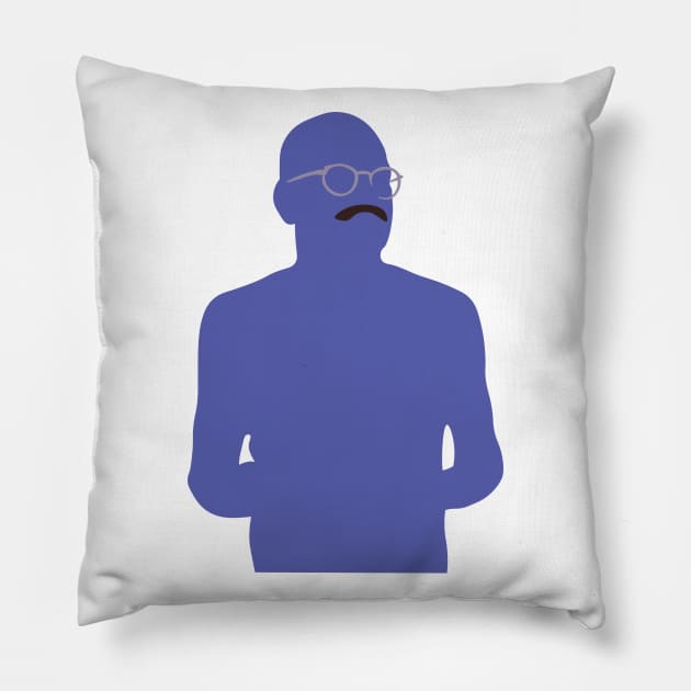 Tobias blue Pillow by FutureSpaceDesigns