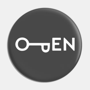 open key logo Pin