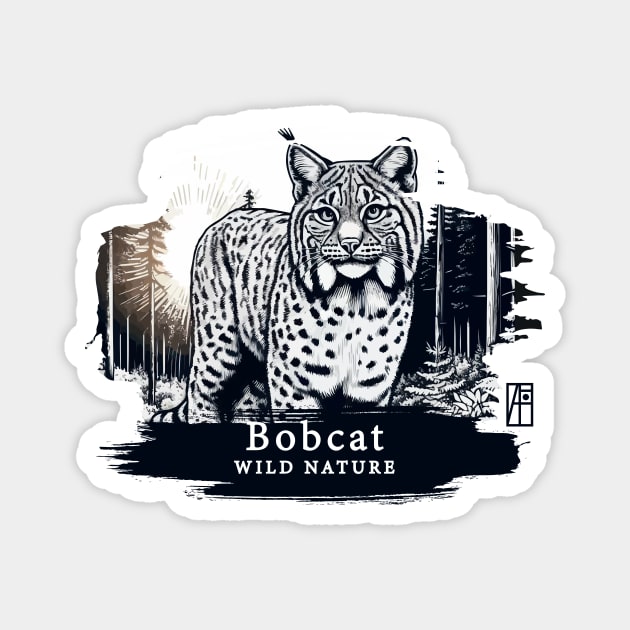 Bobcat - WILD NATURE - BOBCAT -10 Magnet by ArtProjectShop