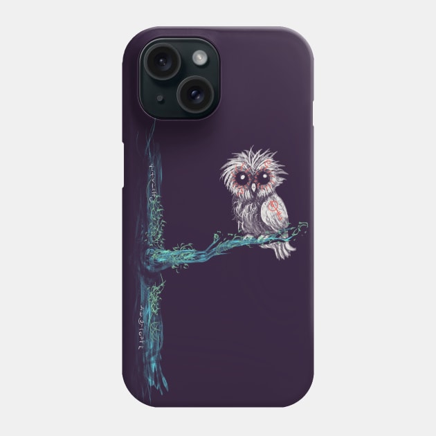 Runic Owl Phone Case by oakenspirit