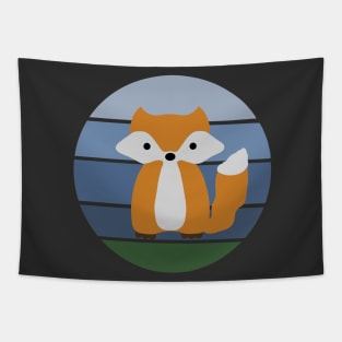 Furry Fox Friend Tapestry