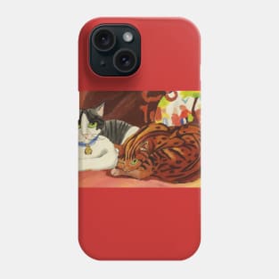 Lounging Cats Phone Case