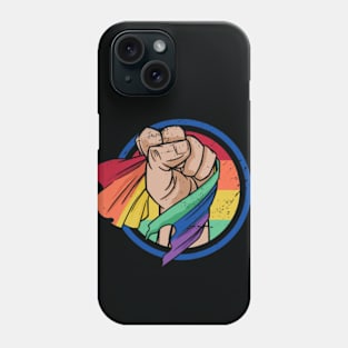Fight for Gay Rights // LGBTQ Pride Flag // Equality and Social Justice Phone Case