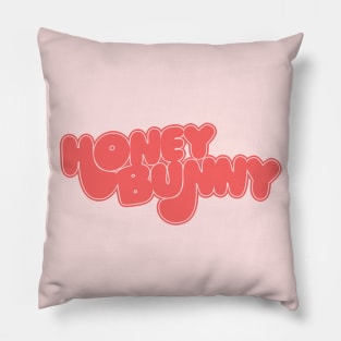 Honey Bunny // Original Retro Type Design Pillow