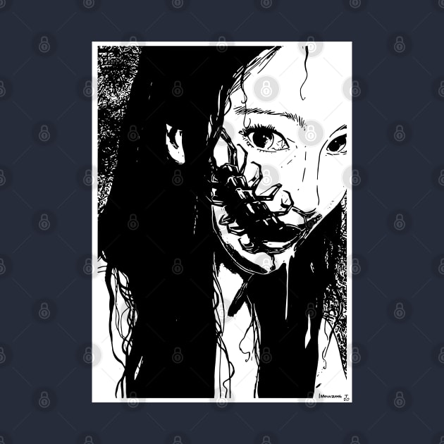 Horror Japanese Woman for Otaku and Geek by Mewzeek_T