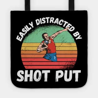 Easily Distracted By Shot Put Tote