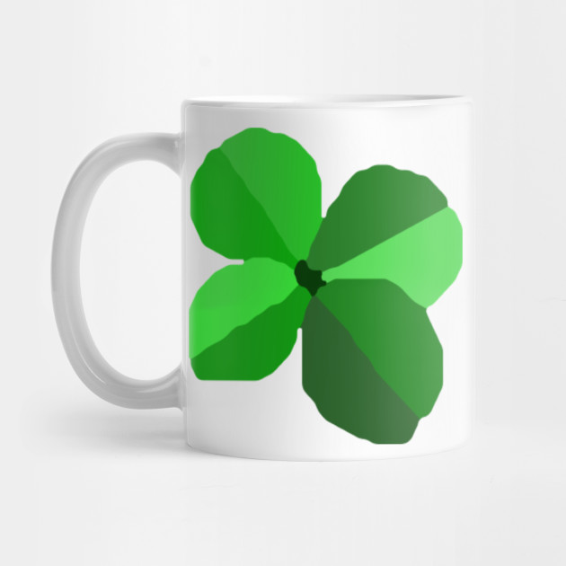 Abstract Four Leaf Clover Four Leaf Clover Mug Teepublic