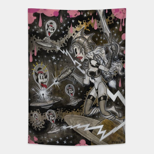 Molly Invaders Tapestry by AtomicMadhouse