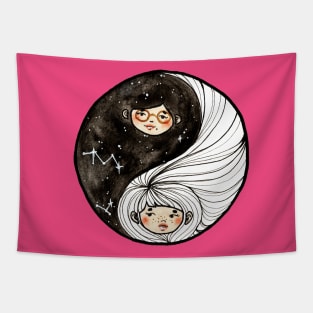 Ying Yang Sisters Tapestry