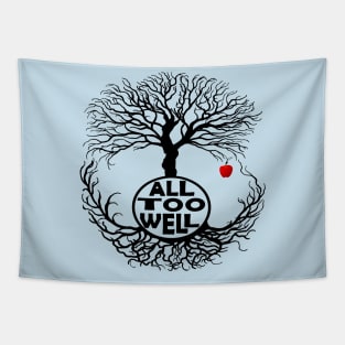 All Too Well : baobab tree and red apple Tapestry