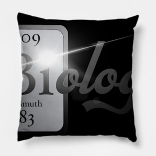 Biology Periodic Table Logo Pillow