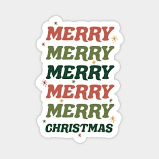 Merry Mery Merry Christmas Magnet