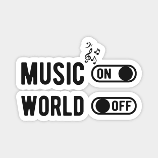 Music on world off Magnet