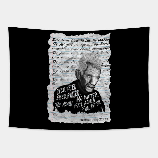 Samuel Beckett Tapestry by Raimondi