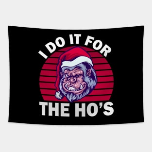 Gorilla Christmas Says The Ho's Tapestry