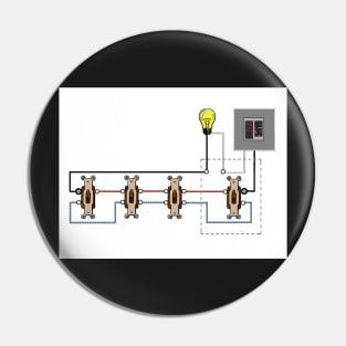 4-Way Switch Wiring Diagram Line Load Same Box Pin