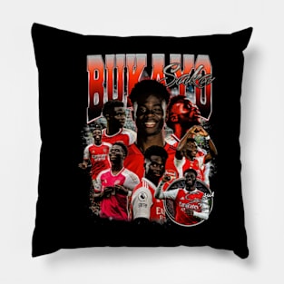 Bukayo Saka Retro Bootleg Pillow