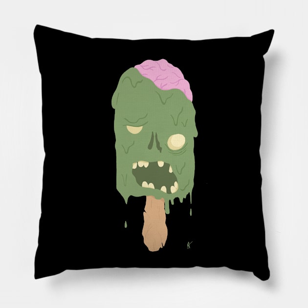 Brraaaain Freeze! Pillow by randamuART