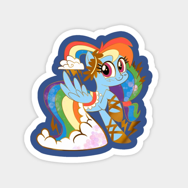 Gala Rainbow Dash Magnet by SophieScruggs