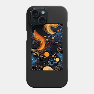 Abstract psychedelic pattern of water colors Phone Case