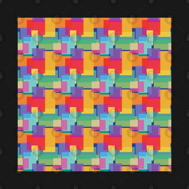 Bright Geometric Abstract Pattern by StephersMc
