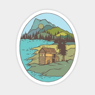 Farmhouse in the Hill Station Magnet